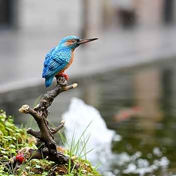 トリ　鳥　カワセミ　木彫　オブジェ　置物　インテリア　工芸品　美術品　A1430 トリ 鳥 カワセミ 木彫 オブジェ 置物 インテリア 工芸品 美術品